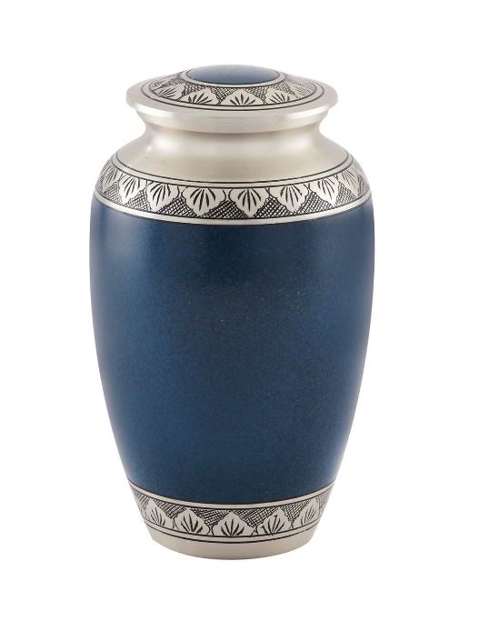 Athens Pewter Blue Urn – Cremation Urns US