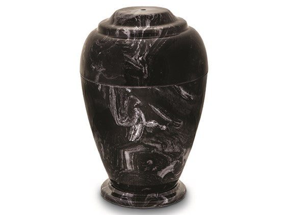 Georgian French Black Cultured Marble Urn