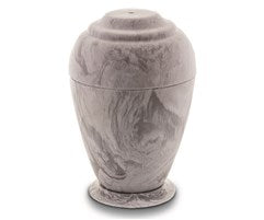Georgian White Carrera Cultured Marble Urn