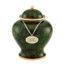 Load image into Gallery viewer, Jade Cloisonné Urn