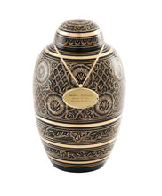 Load image into Gallery viewer, Midnight Ornate Urn