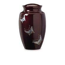 Load image into Gallery viewer, Purple Butterfly Urn