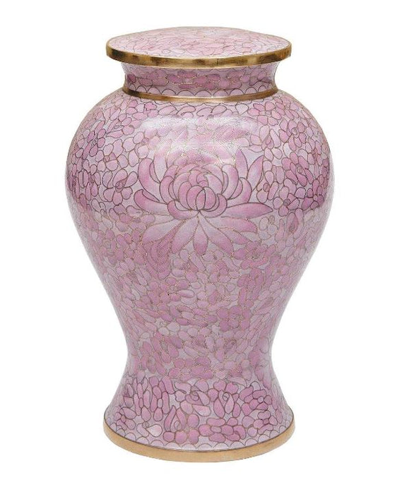 Rose Cloisonné Urn